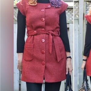 Anthropologie TABITHA Belted Jacket